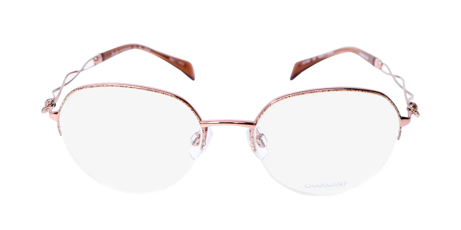 Charmant 2164 lb Eyeglasses Light Brown 49mm Women 3