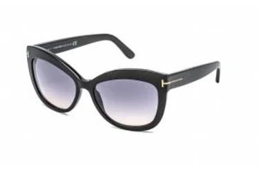 Tom Ford FT0524 01B Sunglasses Shiny Black 56mm Women