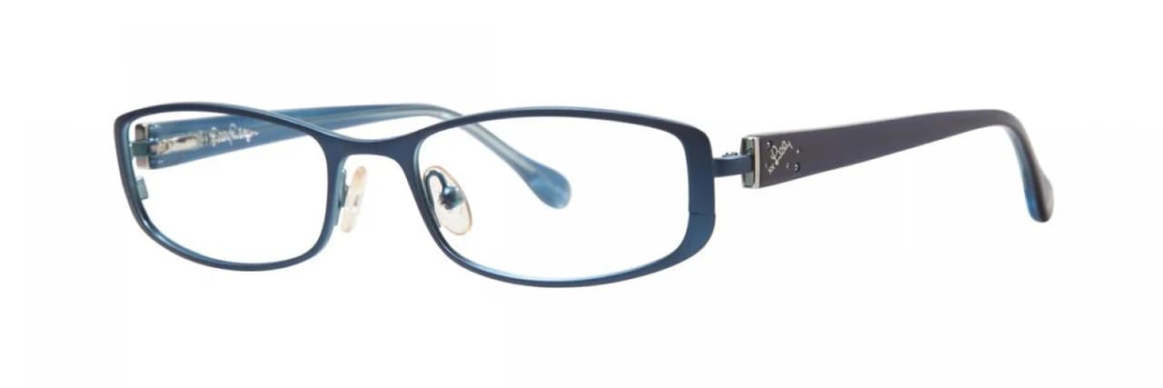 Lilly Pulitzer Krissa Eyeglasses Navy 49mm Women