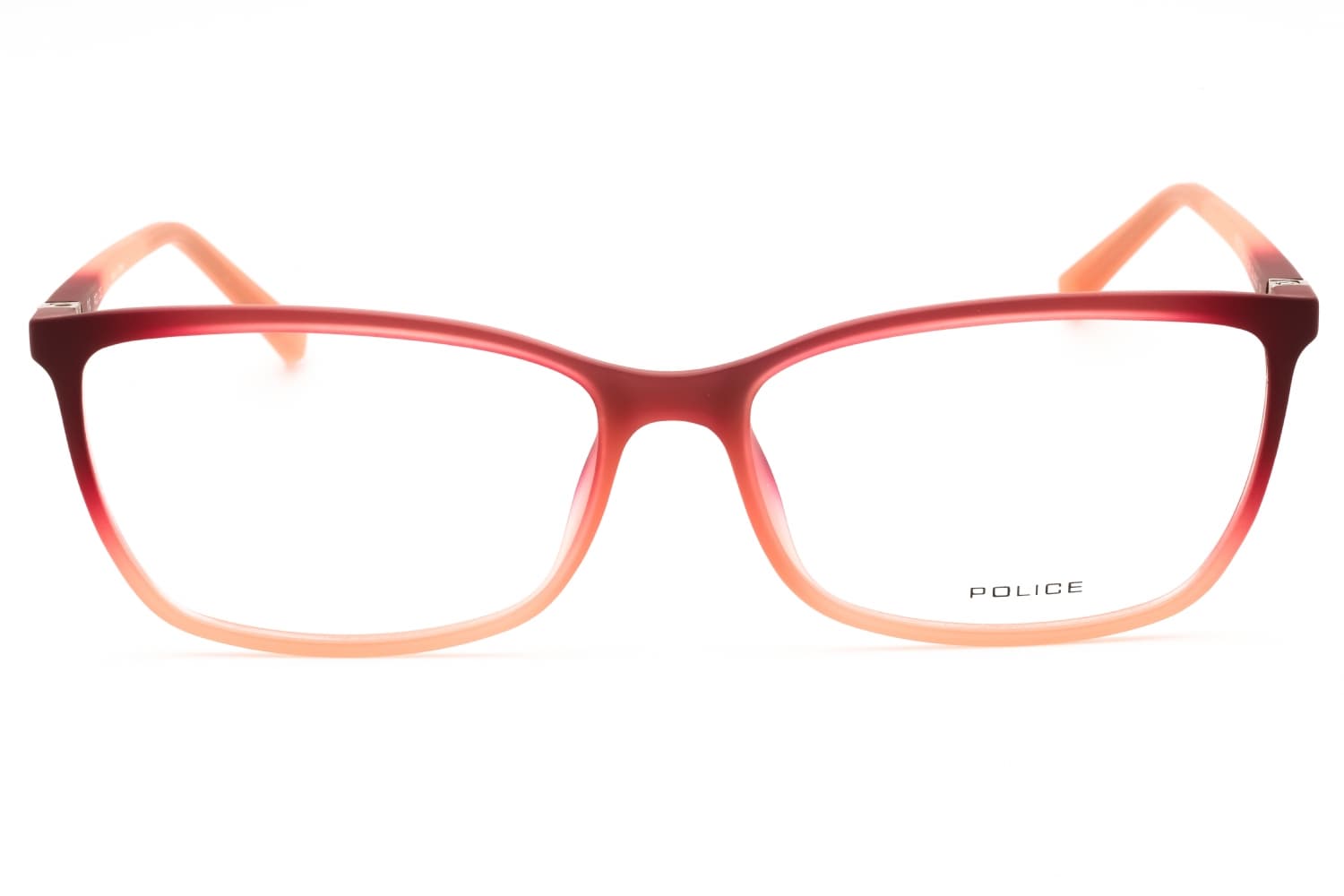 Police VPL196 0GGZ Eyeglasses Transparent Peach 55mm Women 2