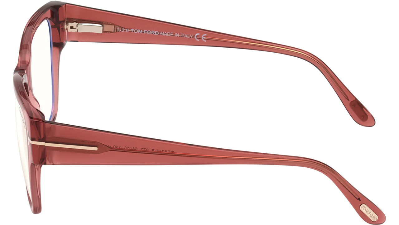 Tom Ford FT5745B 072 Eyeglasses Shiny Pink 54mm Women 3