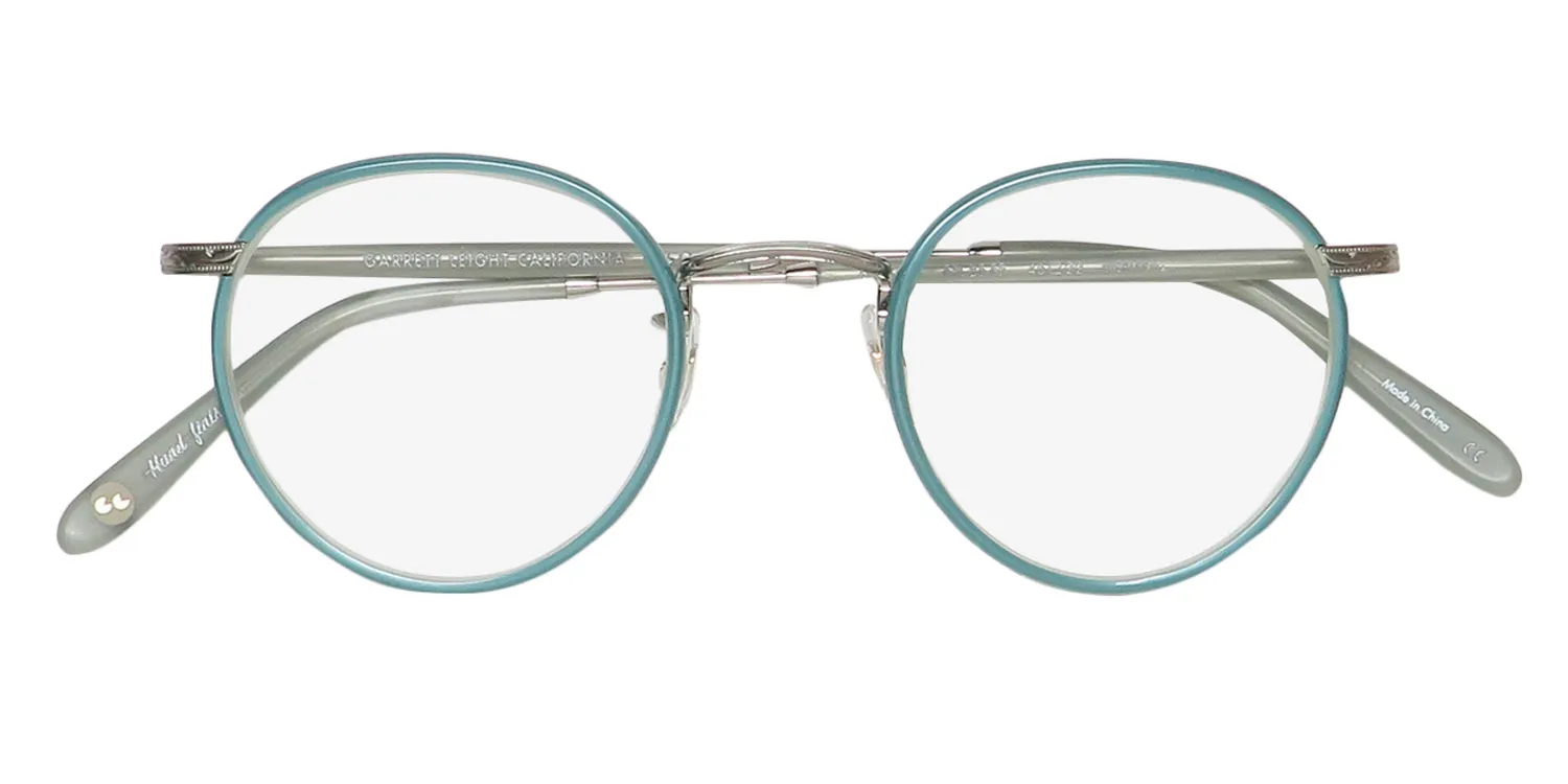 Garrett Leight Wilson Blue Light Technology spl-bs-sf Eyeglasses Sage Pearl 46mm 2
