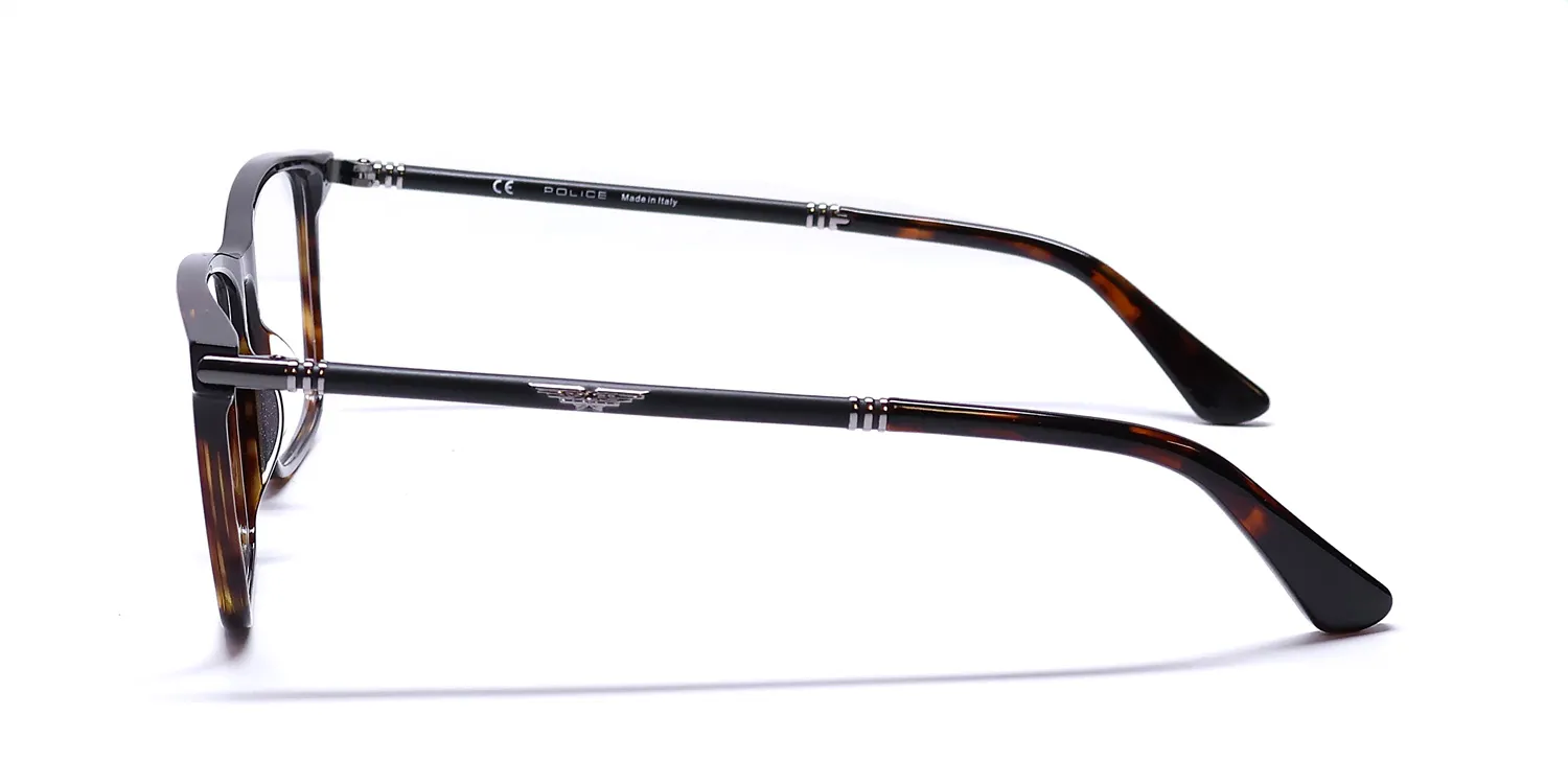 Police Vpl953 Origins 14 0722 Eyeglasses Tortoise 57mm 4