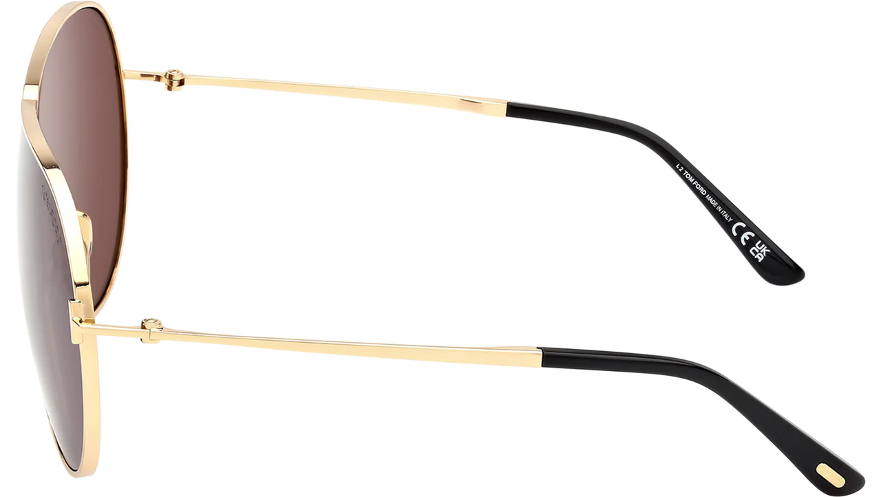 Tom Ford FT1158 30A Sunglasses Shiny Deep Gold 71mm Men 4