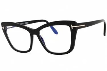 Tom Ford FT5826-B 001 Eyeglasses Shiny Black 55mm