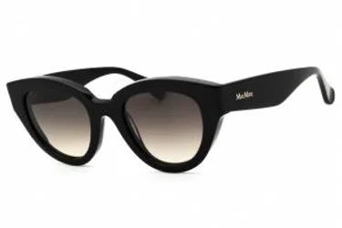 Max Mara MM0077 01B Sunglasses Shiny Black 50mm