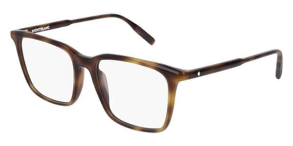 Montblanc MB0011O 002 MB0011O Eyeglasses Brown 52mm Men