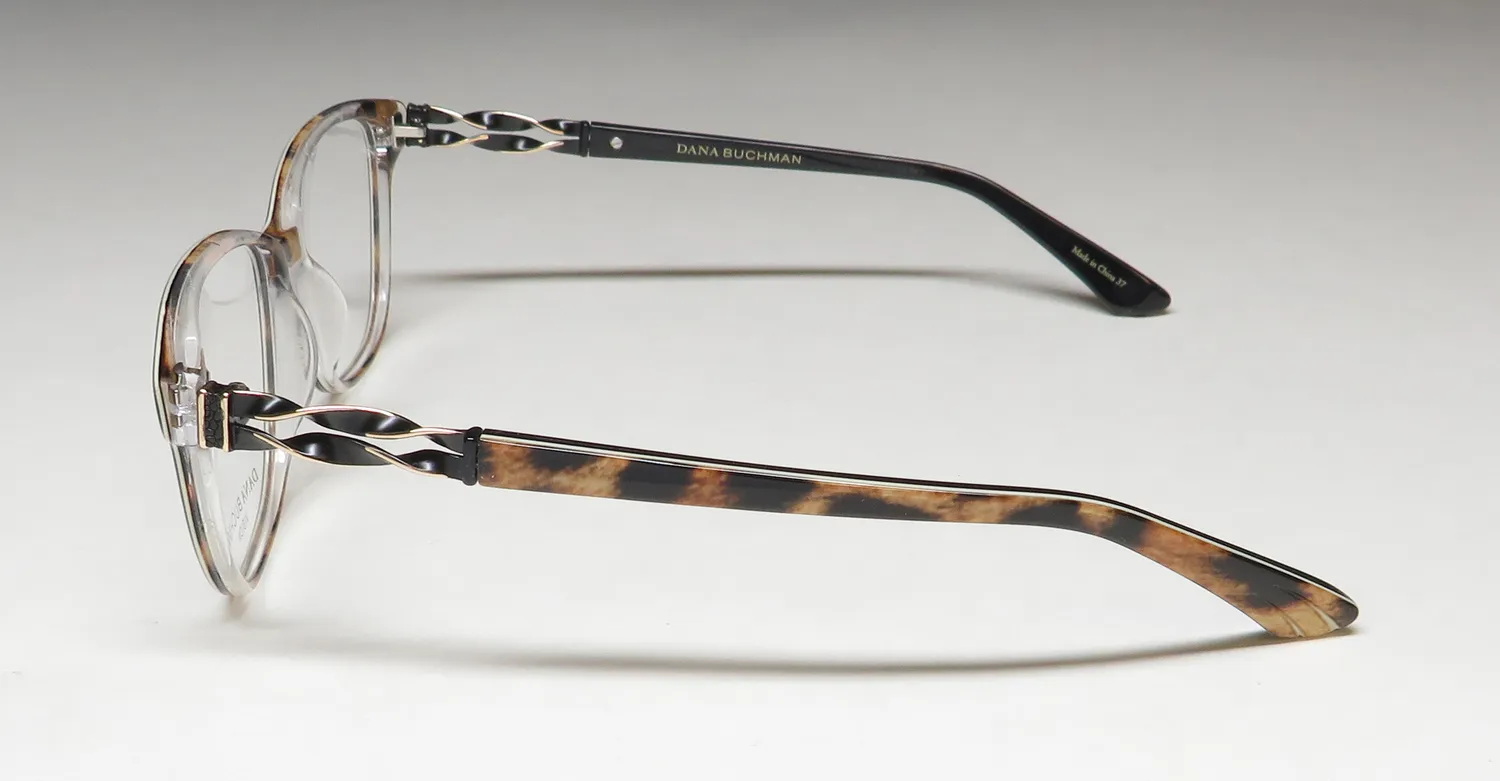 Dana Buchman Fleur bk Eyeglasses Black 52mm 4