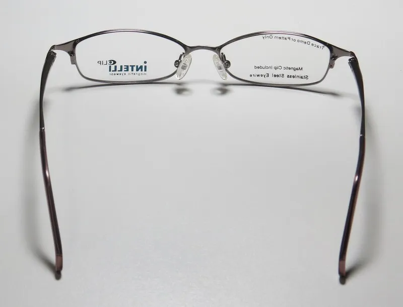Elite Eyewear Intelli Clip 730 grey graph Eyeglasses Silver 49mm Unisex 6