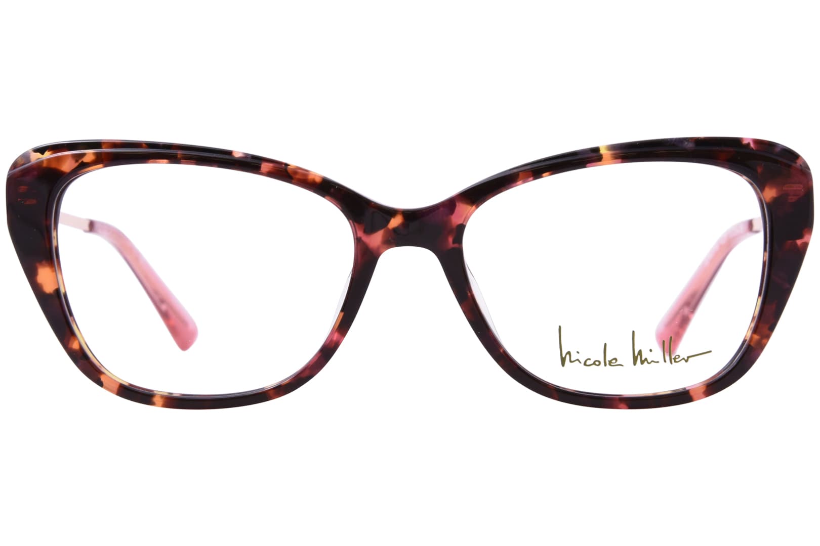 Nicole Miller NMSTKITTS 01 Eyeglasses Rose Tortoise 51mm Women 2