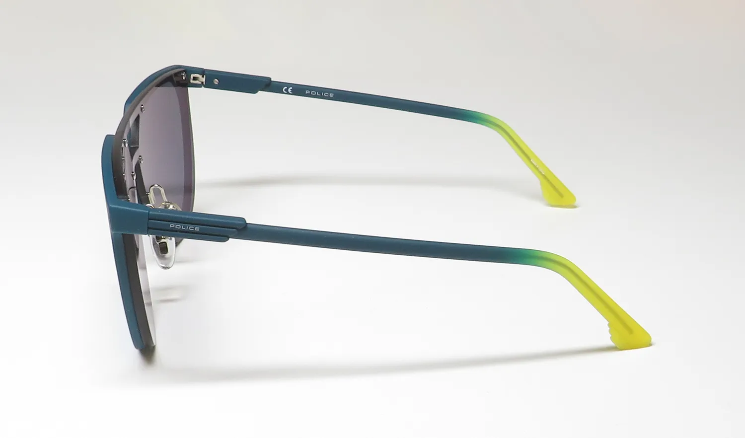 Police Spl586 7t9x Sunglasses Rubberized Petroleum Green 99mm 4