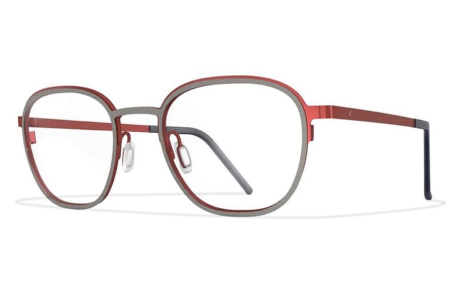 Blackfin BF861 Col. 925 Eyeglasses Matte Grey/red 50mm Unisex