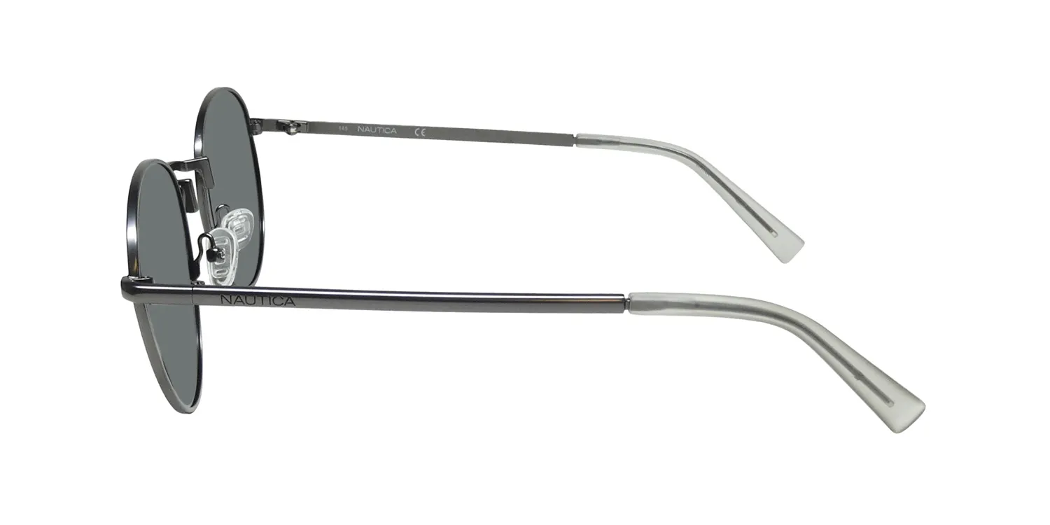 Nautica N9206s 030 Sunglasses Matte Gunmetal 53mm Unisex 4