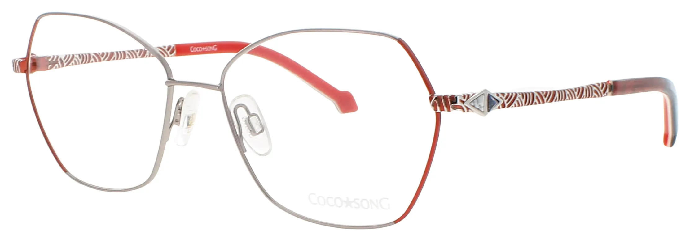 Coco Song BROKEN WINGS C04 Eyeglasses Red 54mm Women