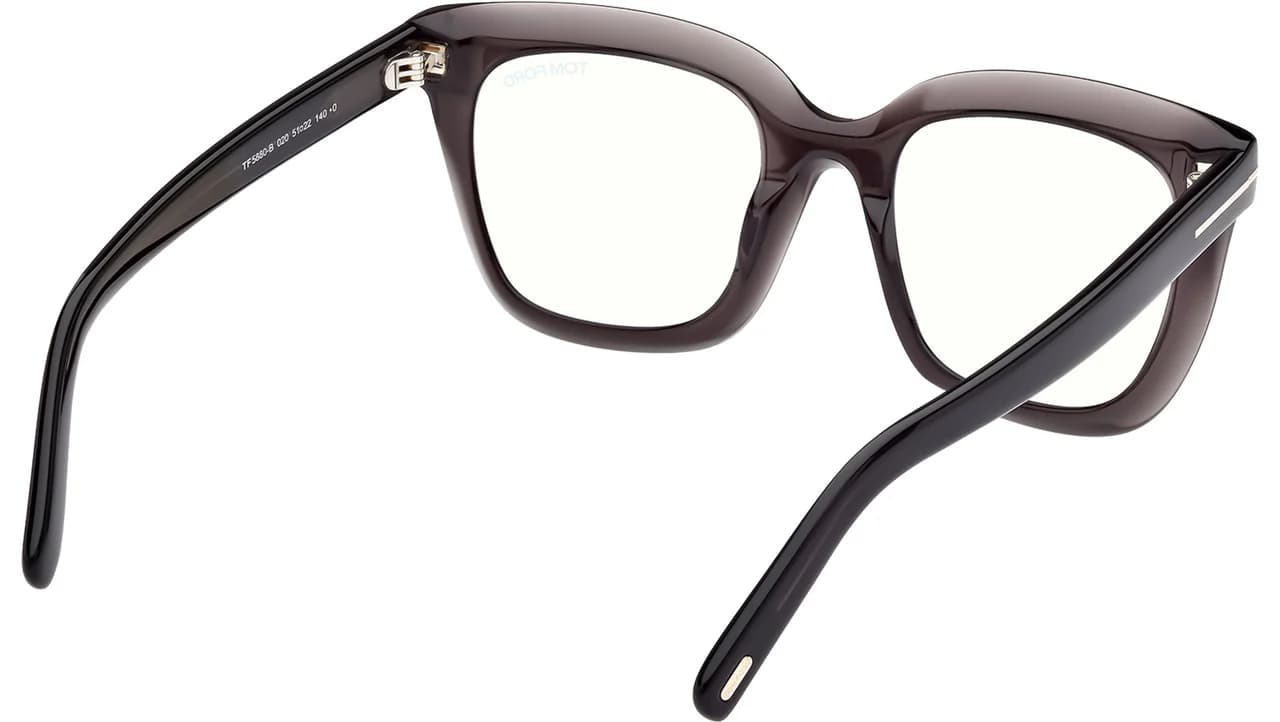 Tom Ford FT5880B 020 Eyeglasses Grey 51mm Women 5