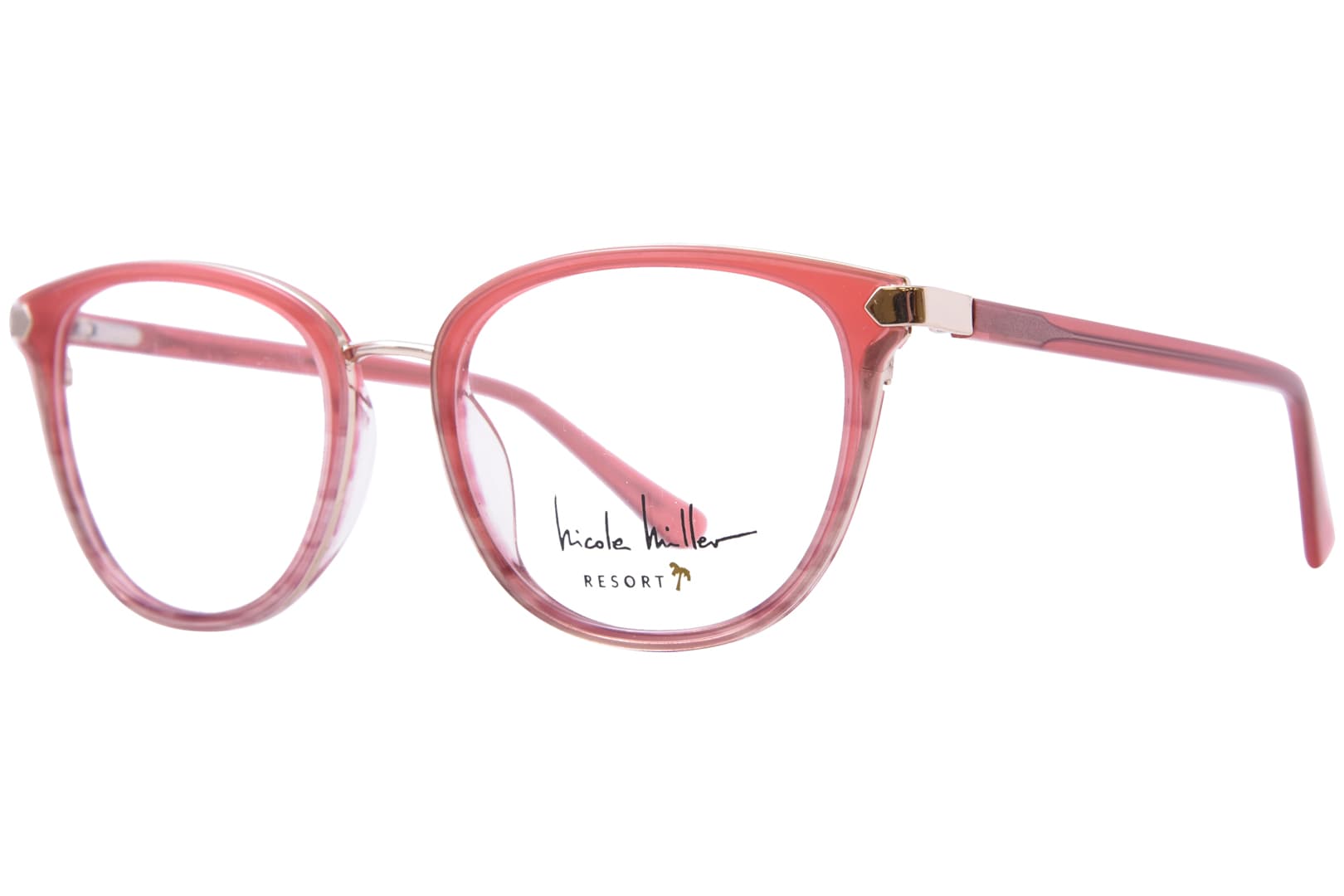 Nicole Miller NMRIVIERA 03 Eyeglasses French Rose 51mm Women