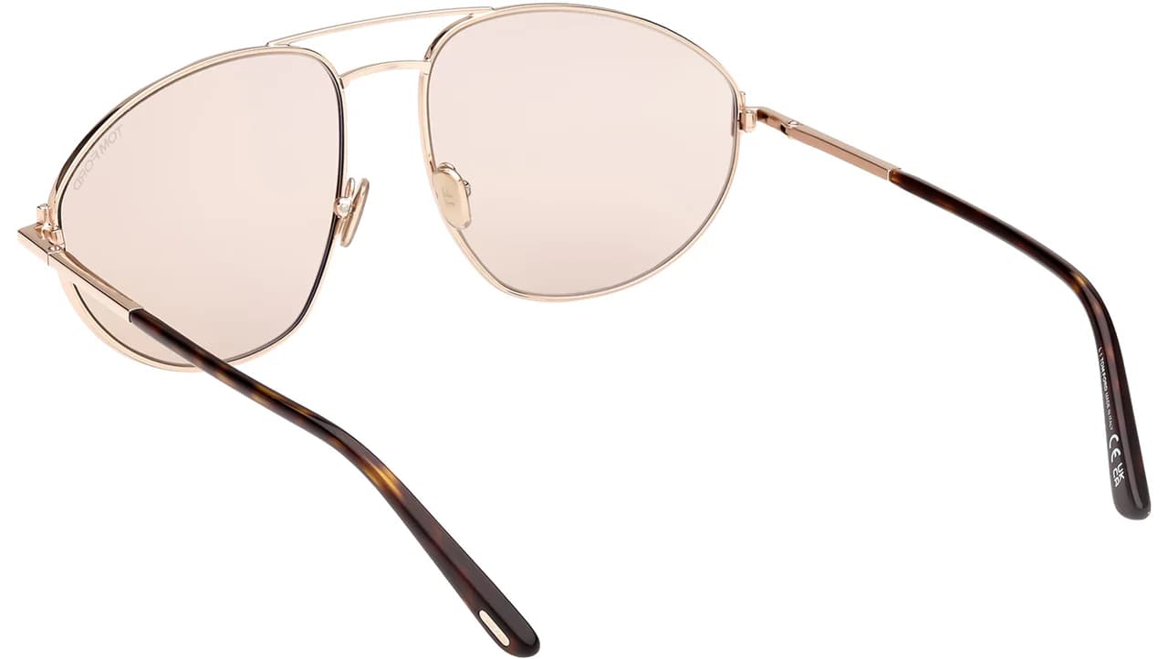 Tom Ford FT1095 28E Sunglasses Shiny Rose Gold 60mm Men 3