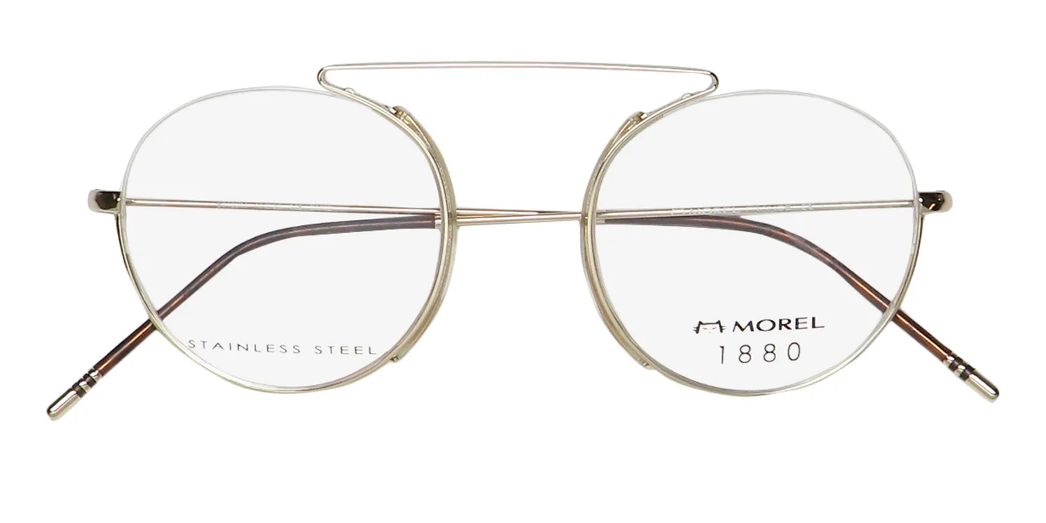 Morel 1880 60122m dm12 Eyeglasses Yellow Gold 49mm 2