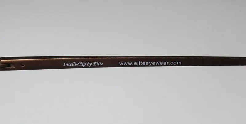 Elite Eyewear Intelli Clip 727 brown Eyeglasses Brown 52mm Unisex 7