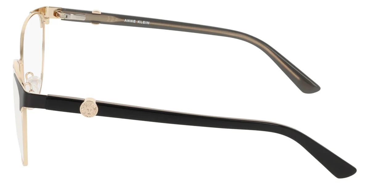 Anne Klein AK5133 001 Eyeglasses Black Gold 53mm Women