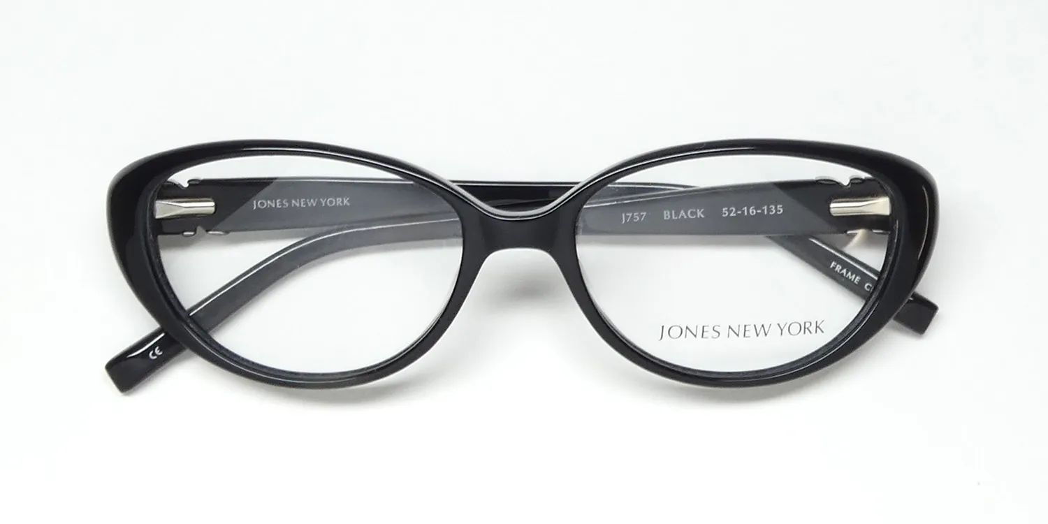 Jones New York J757 black Eyeglasses Black 52mm 2