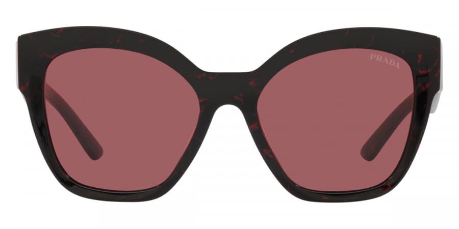 Prada SPR17Z 11F08S Sunglasses Red Marble 54mm Women 2