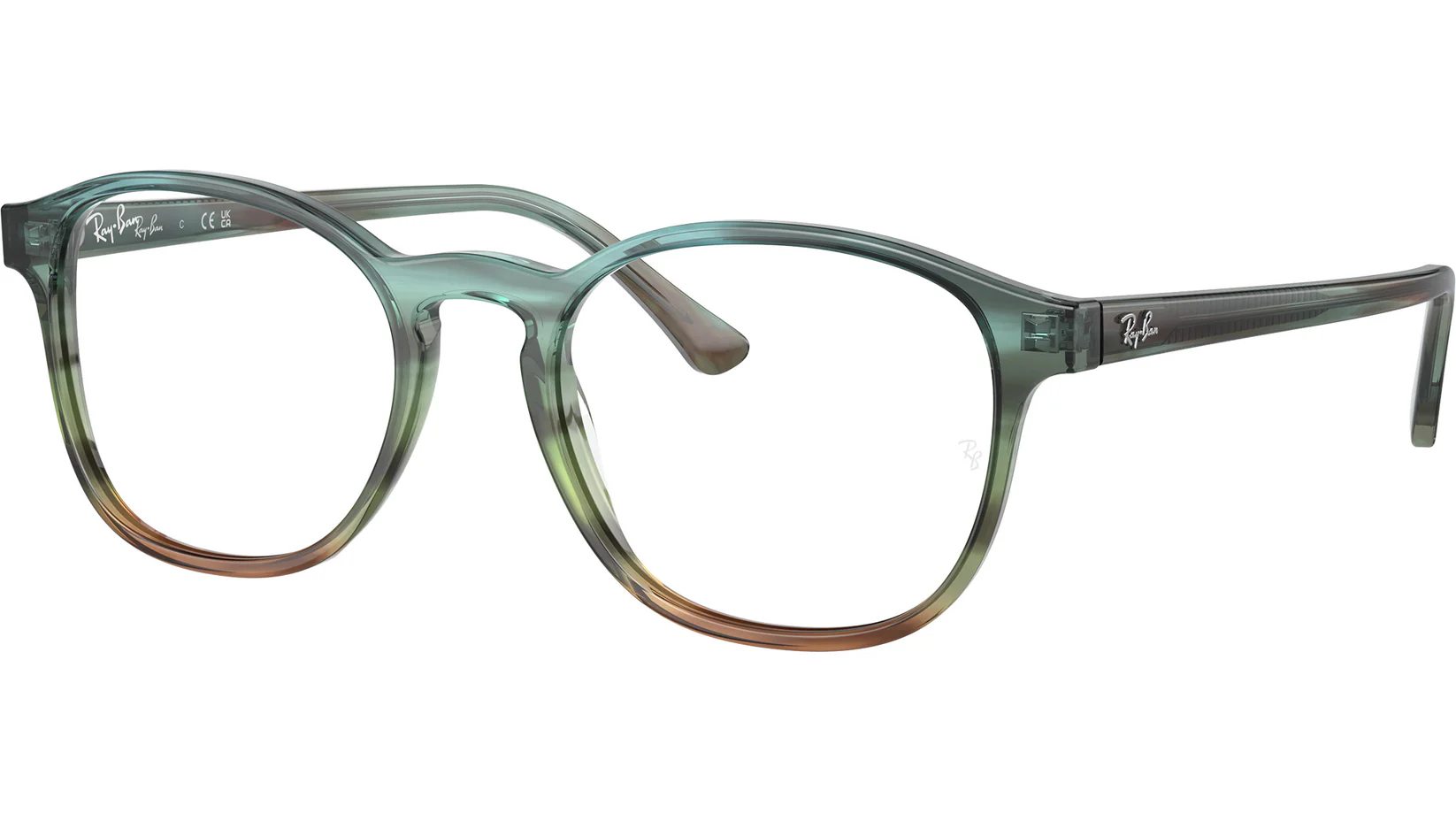 Ray-Ban RB5417 8252 Eyeglasses Striped Blue 52mm Unisex