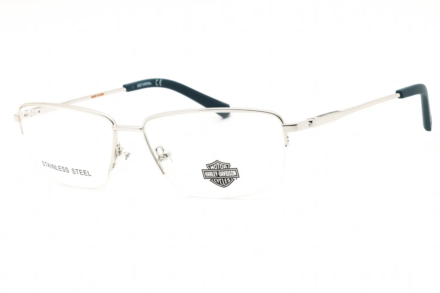 Harley Davidson HD0913 010 Eyeglasses Shiny Light Nickeltin 58mm Men