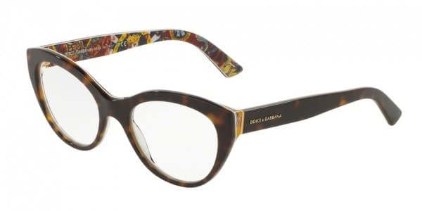 Dolce & Gabbana DG3246 3037 Eyeglasses Brown 51mm Women