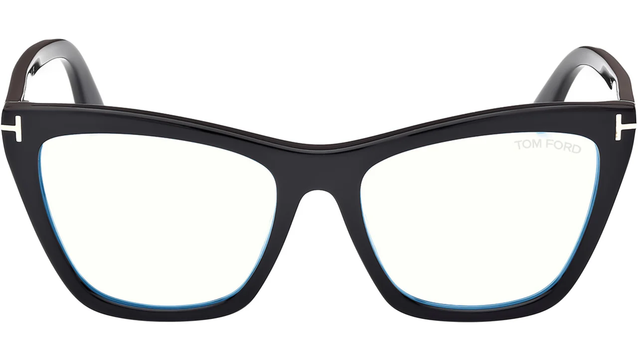 Tom Ford FT5971B 001 Eyeglasses Shiny Black 54mm Women 2