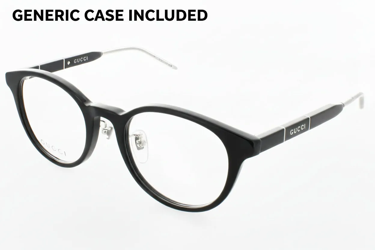 Gucci GG1229OJ 001 Eyeglasses Black 49mm Unisex
