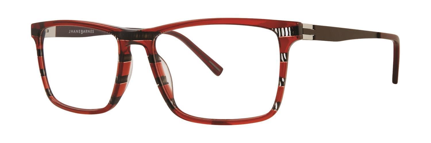 Jhane Barnes Trichotomy Eyeglasses Red 54mm Men