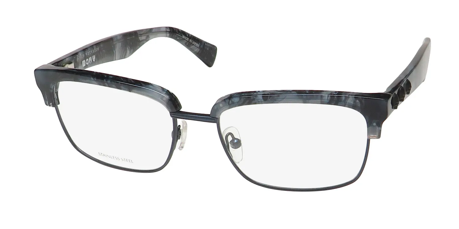 John Varvatos Vjv186 blue / navy Eyeglasses Textured Blue 54mm