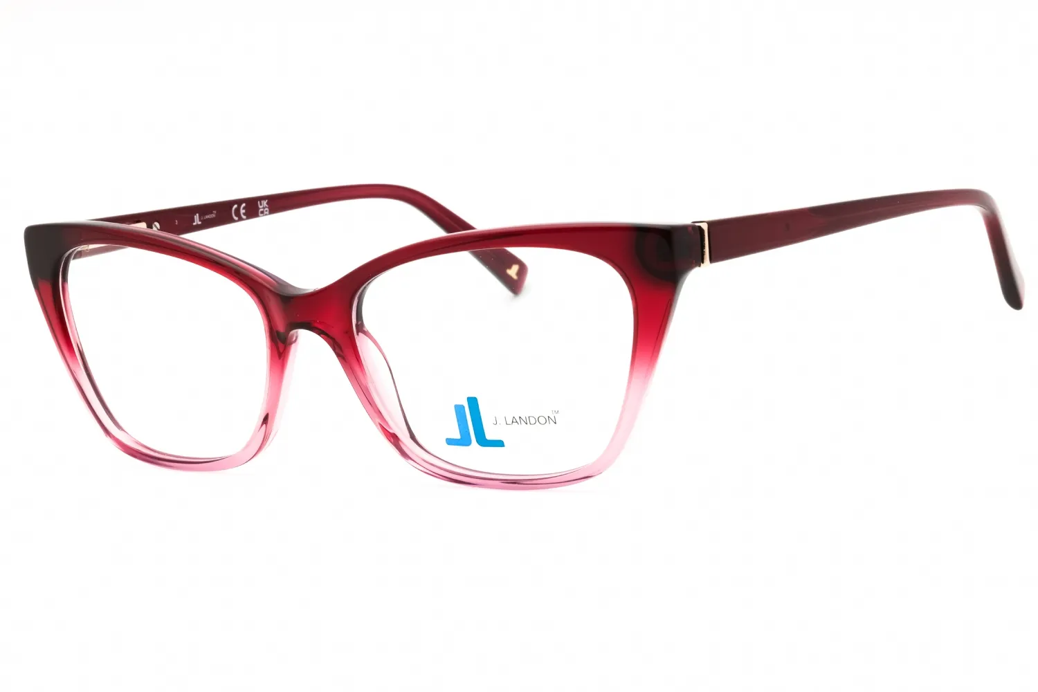 J. Landon JL50006 071 Eyeglasses Bordeaux 53mm Women