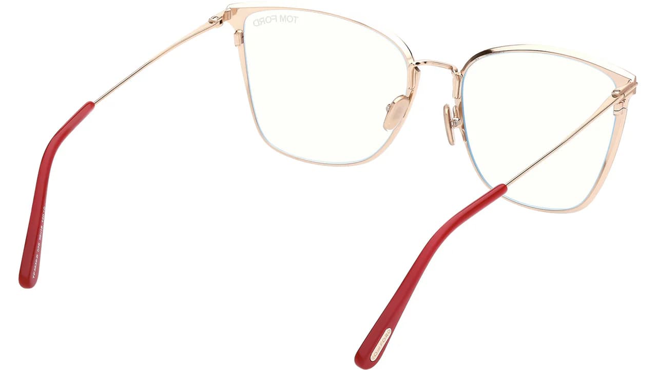 Tom Ford FT5839B 075 Eyeglasses Shiny Fuxia 56mm Women 5