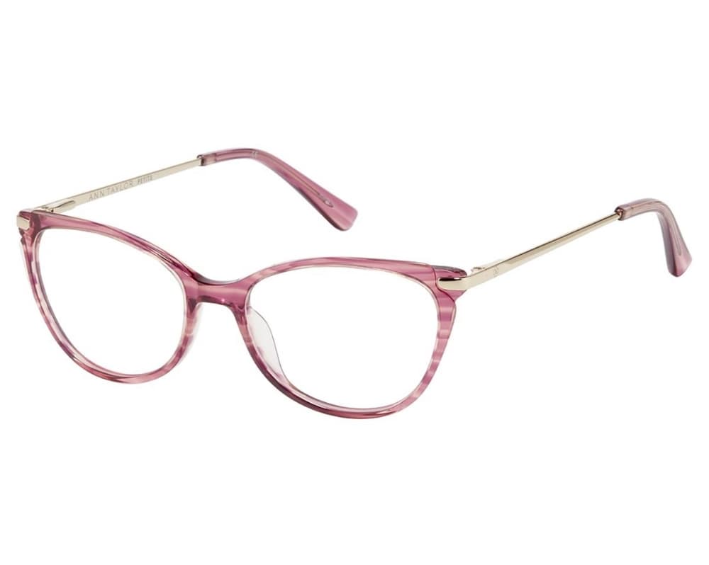 Ann Taylor ATP815 C02 Eyeglasses Dusty Rose Horn 49mm Women