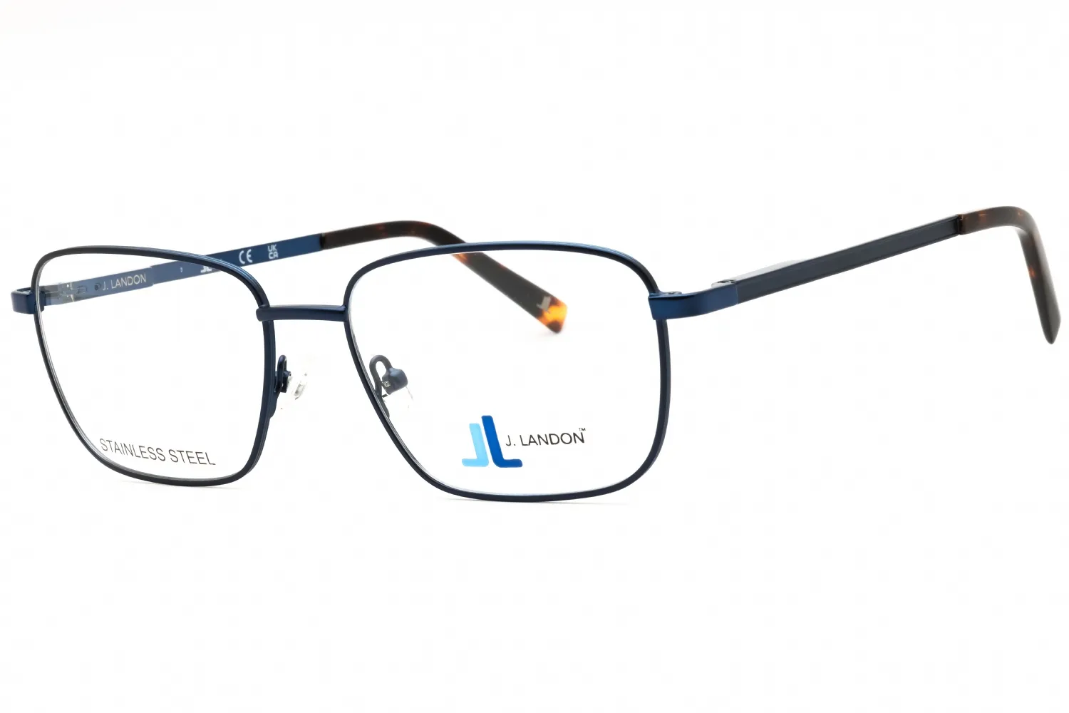 J. Landon JL1013 091 Eyeglasses Matte Blue 56mm Men
