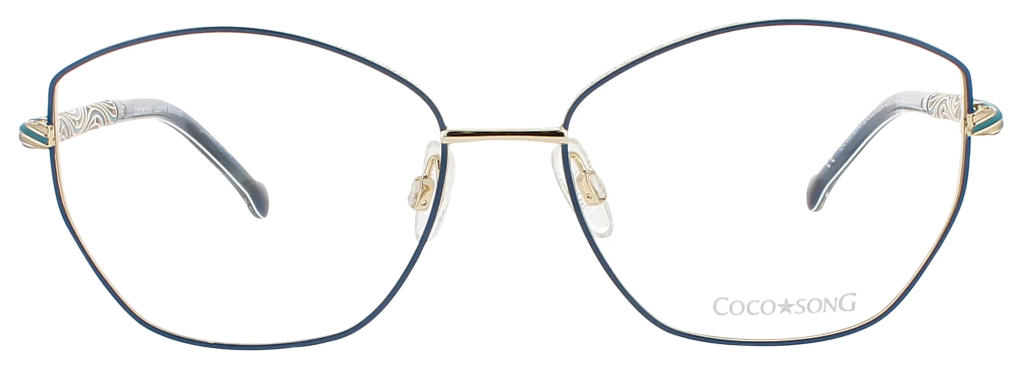 Coco Song SURFING DOLPHIN C02 Eyeglasses Blue 55mm Women 2