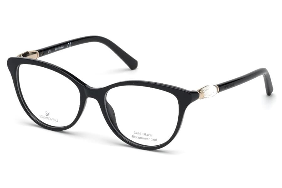 Swarovski SK5311 001 Eyeglasses Black 52mm Women