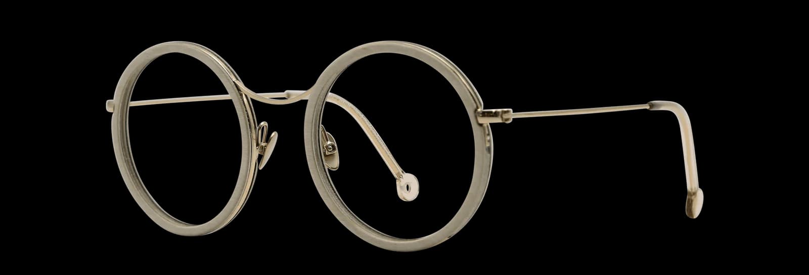 Nathalie Blanc Dorothee C612 Eyeglasses Gold Birch 55mm Women