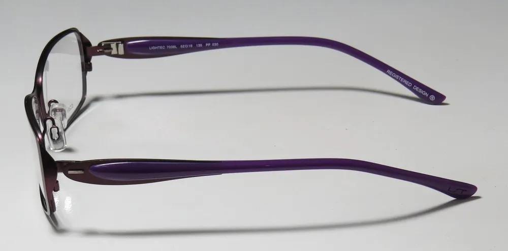 Lightec 7038l pp030 Eyeglasses Plum 52mm Unisex 4
