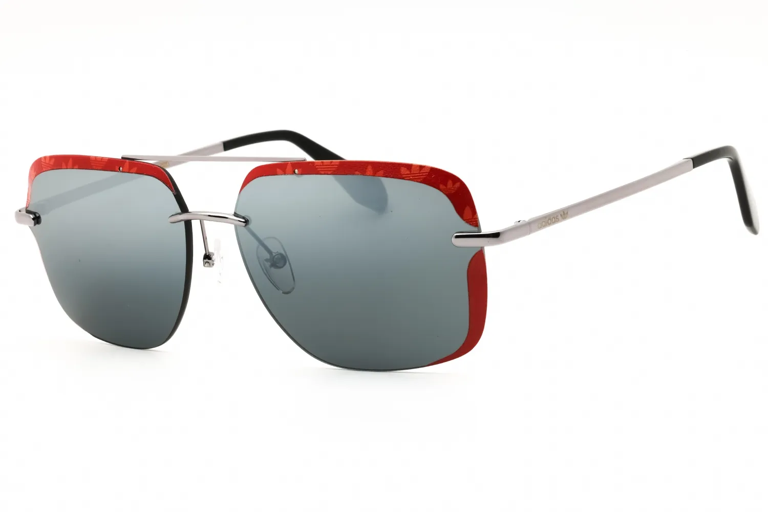 Adidas OR0017 12C Sunglasses Shiny Dark Ruthenium 62mm Men