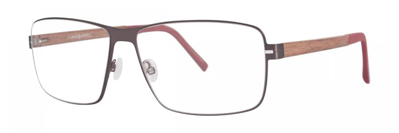 Jhane Barnes Quadrangle Eyeglasses Gunmetal 56mm Men