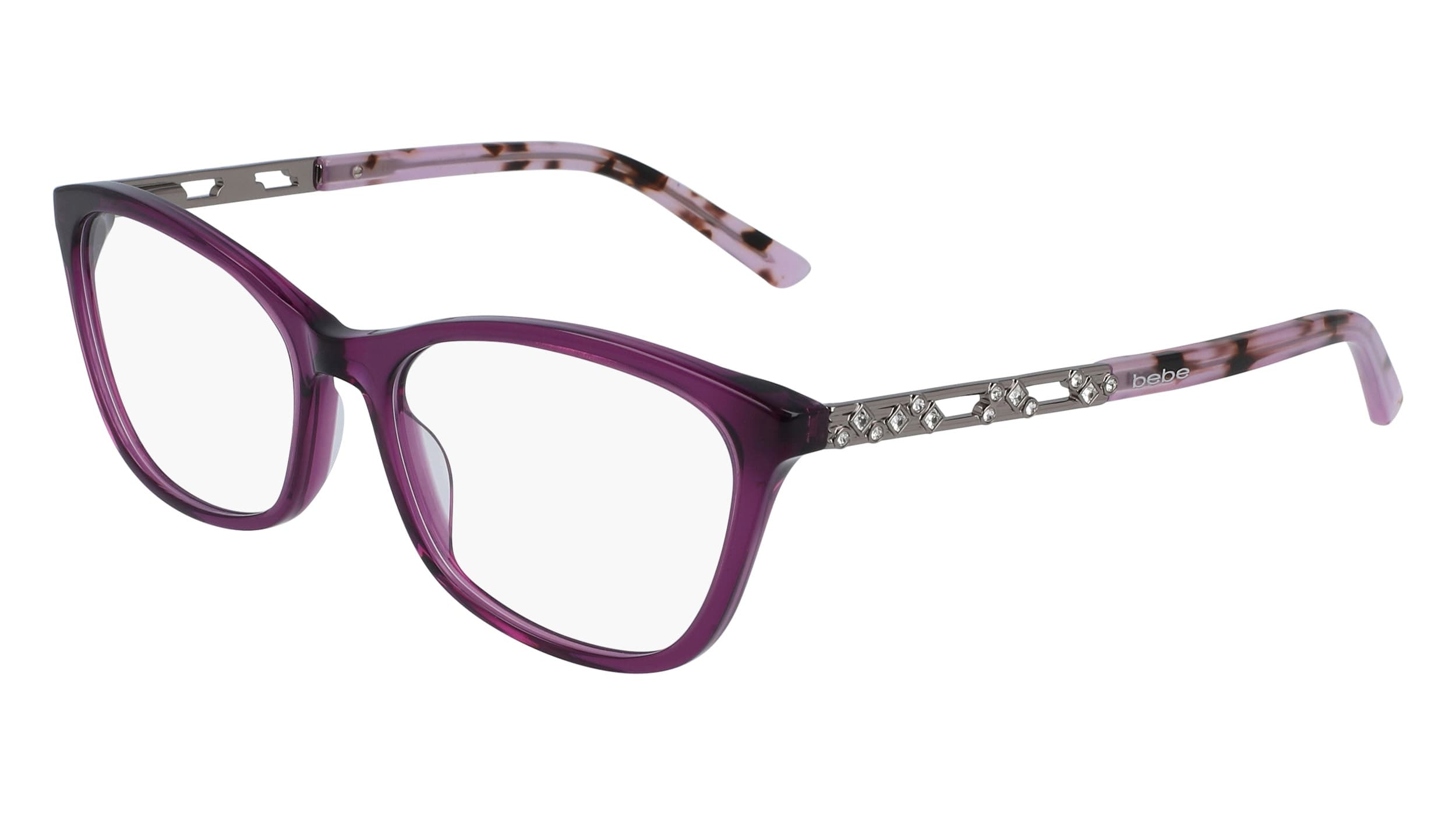 Bebe BB5174 500 Eyeglasses Plum 55mm Women