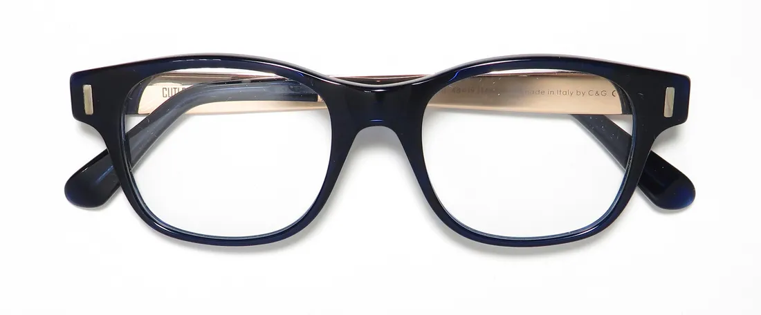 Cutler and Gross 1173 cnb Eyeglasses Classic Navy Blue 48mm Unisex 2