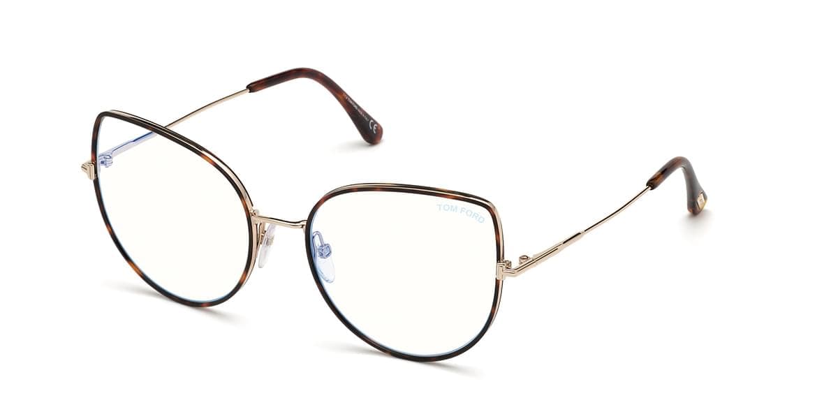 Tom Ford FT 5614-B 052 Eyeglasses Havana Tortoise/gold 55mm Unisex
