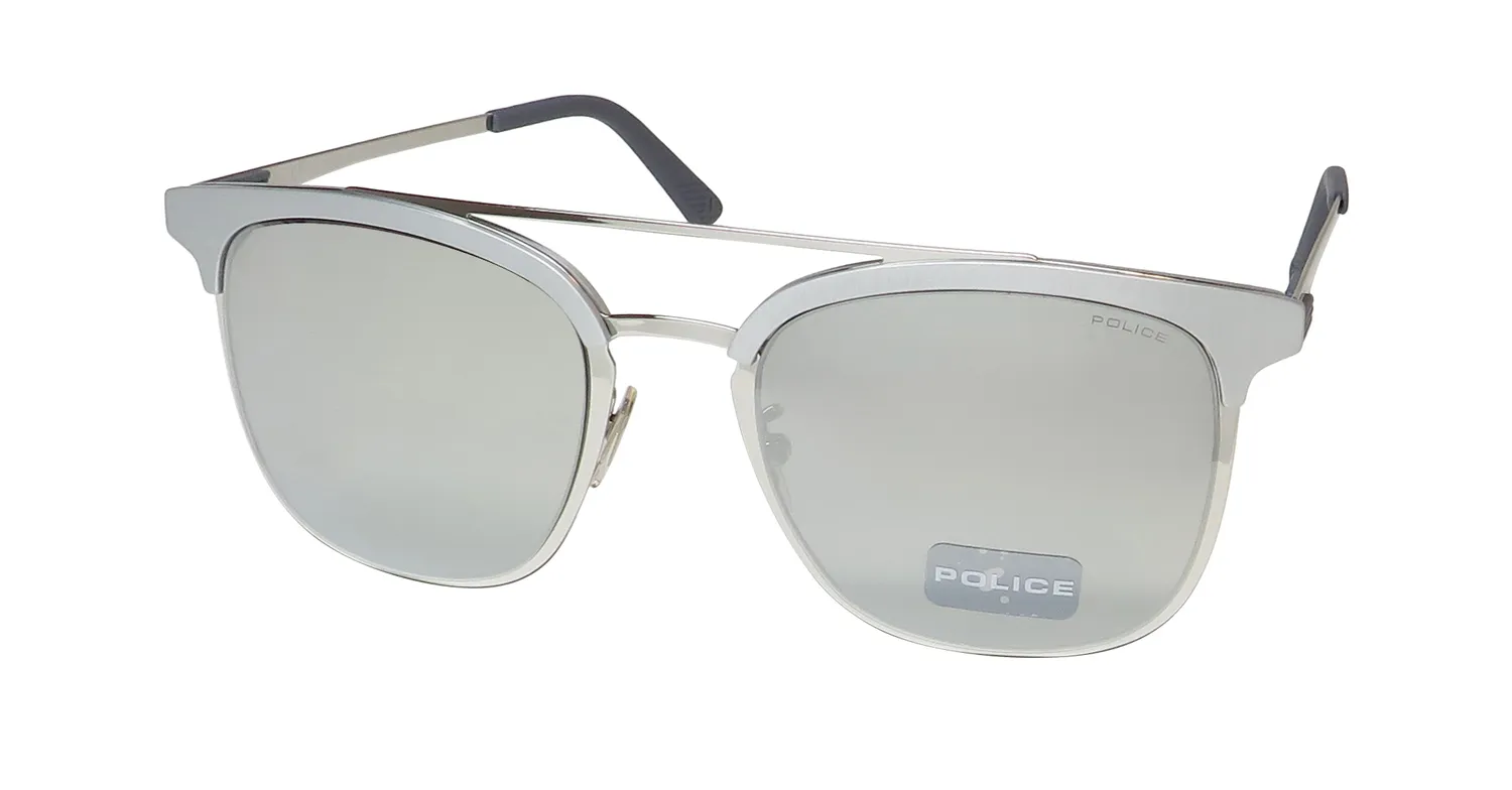 Police Spl569v 579x Sunglasses Silver 54mm