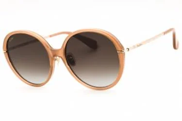 Max Mara MM0111-K 57F Sunglasses Shiny Beige 58mm