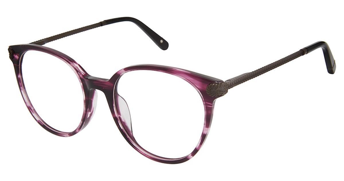 Sperry Carborough C03 Eyeglasses Aubergine 52mm Women
