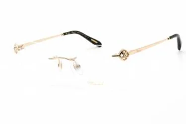 Chopard VCHF87S 300K Eyeglasses Shiny Rose Gold